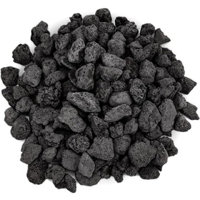 Onlyfire black lava rock 10lb bag with porous surface for fire pits