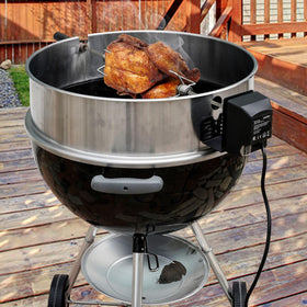 Onlyfire black rotisserie bracket complements grills with sturdy construction.