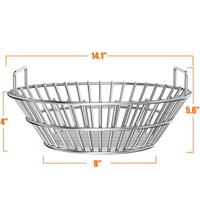 Onlyfire ash basket with 360° airflow promotes even heat and thorough combustion.