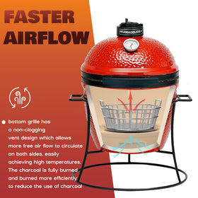 Onlyfire jr in-use shot demonstrates airflow for even searing