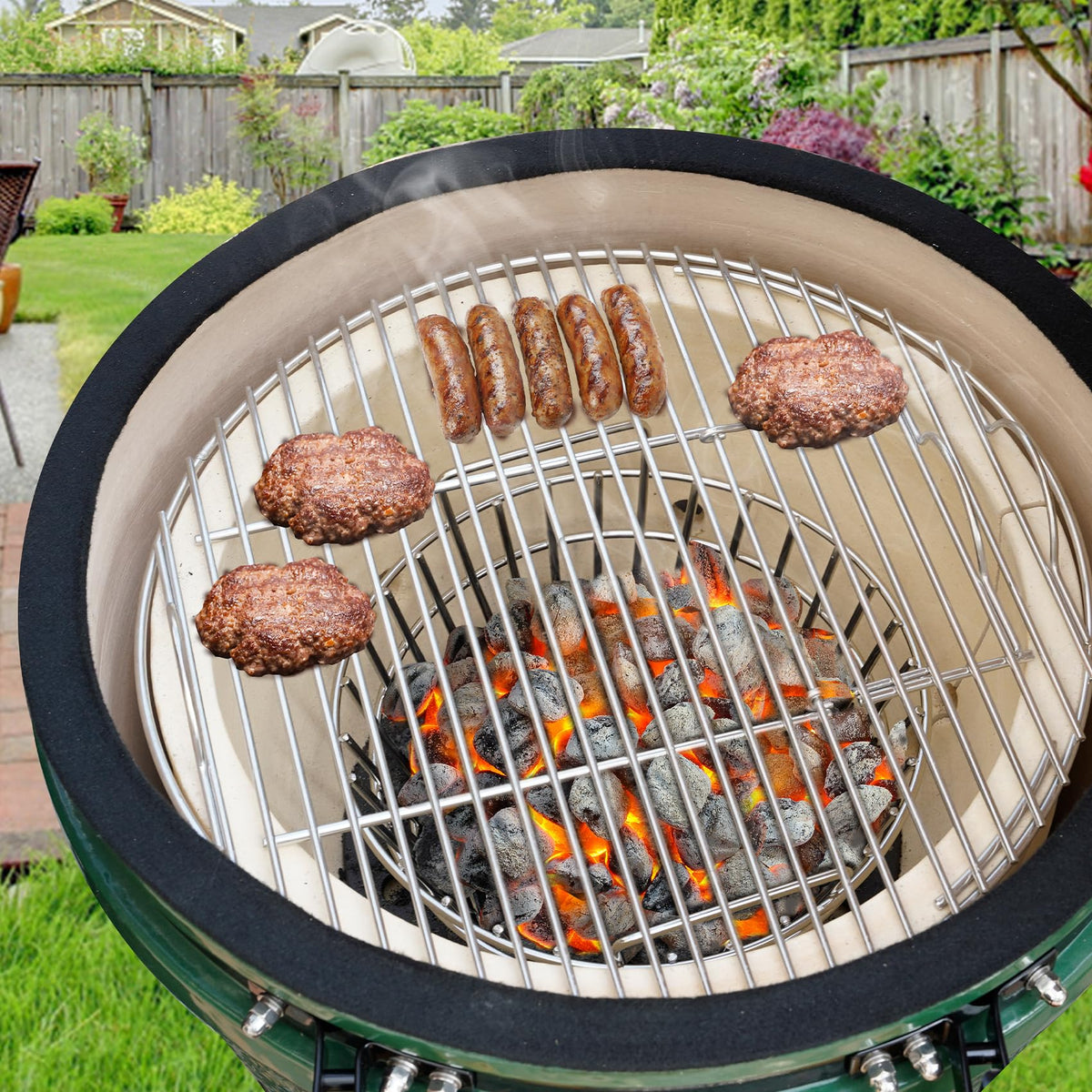 Onlyfire stainless steel basket resists warping and corrosion during high-heat cooks