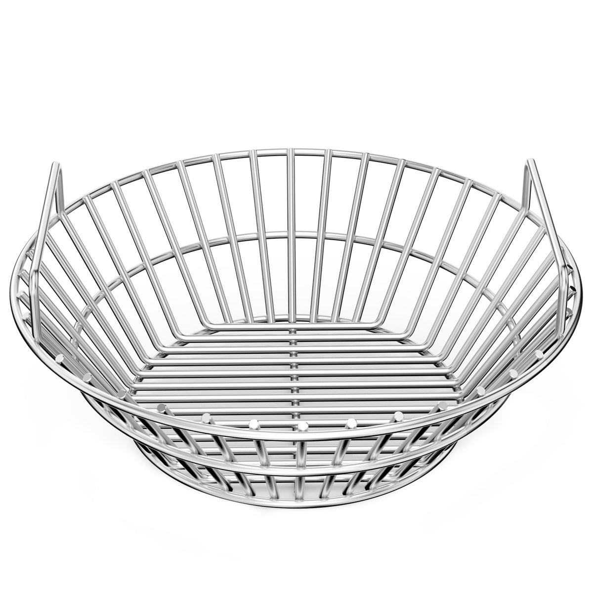 Onlyfire Charcoal Ash Basket universal fit enables versatile compatibility with Kamado Joe and Big Green Egg.
