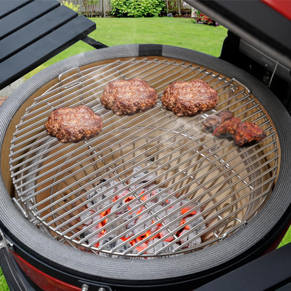 Onlyfire charcoal basket grilling accessory enhances cleanup and consistency during cooks.