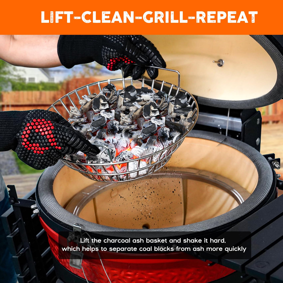 Onlyfire stainless steel construction resists warping and rust under high heat.