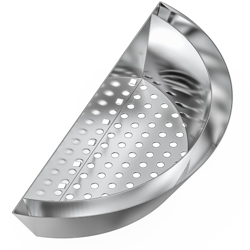 Onlyfire charcoal basket with water pan inside Weber 22-inch kettle for juicier BBQ