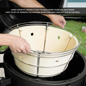 OnlyFire 8+ hour smoke capacity supports long, unattended cook sessions.