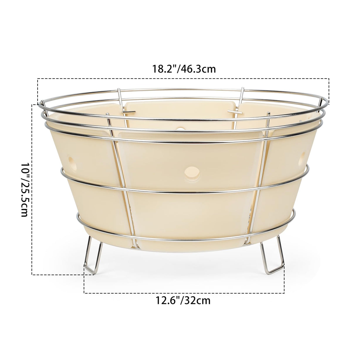OnlyFire ceramic core with heat plates enhances heat retention and efficiency.