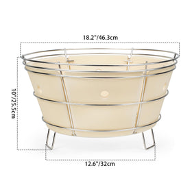 OnlyFire ceramic core with heat plates enhances heat retention and efficiency.