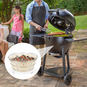 OnlyFire direct-fit drop-in for Char-Griller Akorn ensures snug installation.