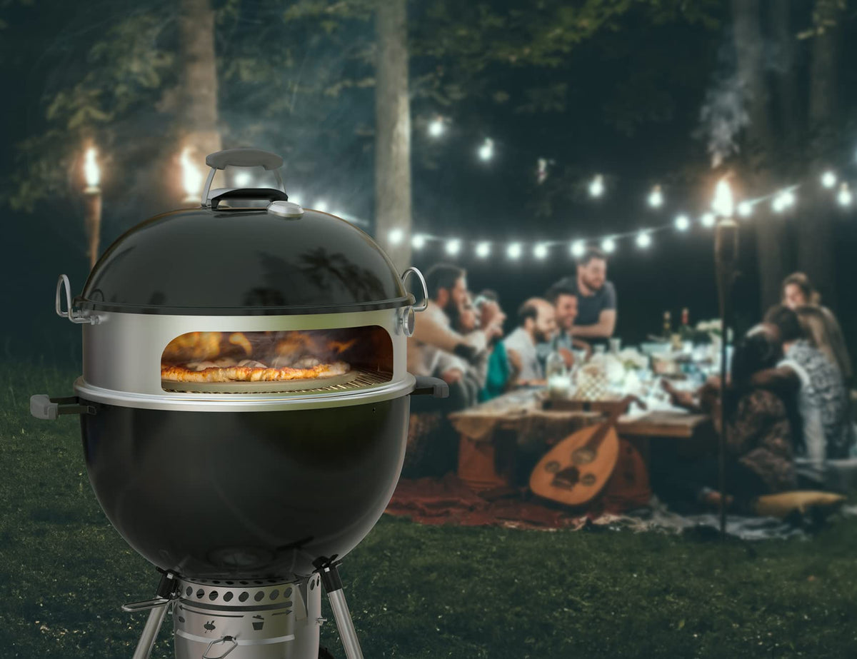 Onlyfire kit supports charcoal or hardwood for authentic flavor
