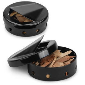 Onlyfire Chef smoker box 2-pack for charcoal and gas grills adds rich smoke flavor.