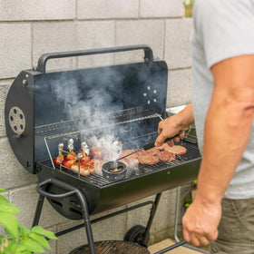 Onlyfire Chef smoker box fits charcoal and gas grills from compact to large.