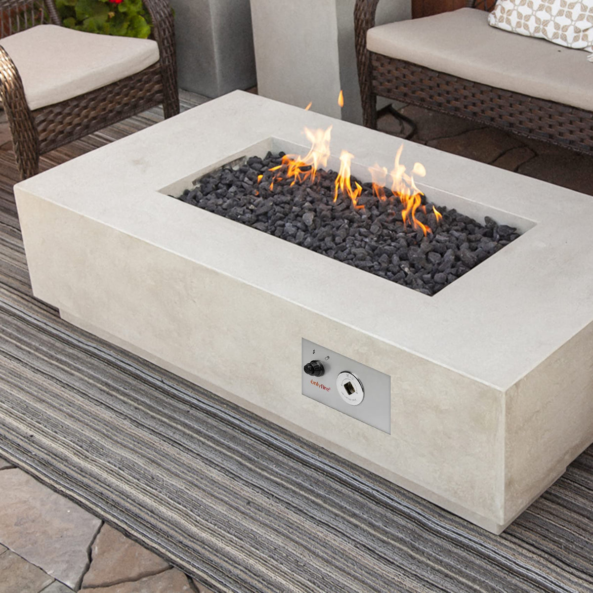Onlyfire connect fittings simplify completing your natural gas fire pit installation.