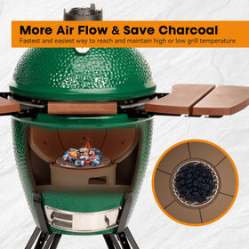 Onlyfire 12inch grate fits many ceramic grills, expanding your cooking options.