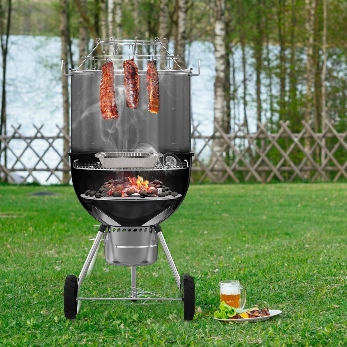 Onlyfire stainless steel frame upgrades your kettle with reliability