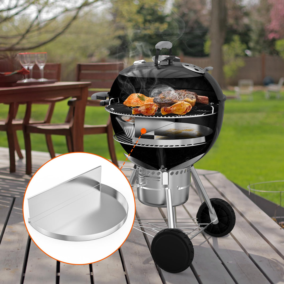OnlyFire easy-clean design with quick wipe-down surface.