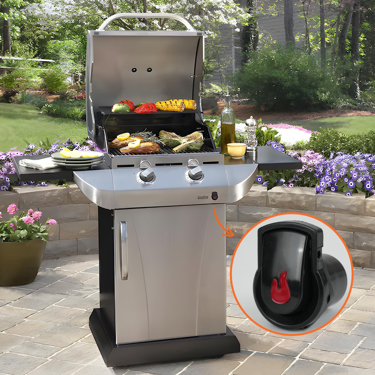 Onlyfire easy-install ignition switch designed for simple DIY grill restoration.