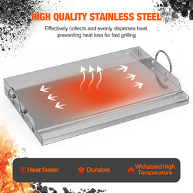 Onlyfire underside with wavy design for even heat across the surface