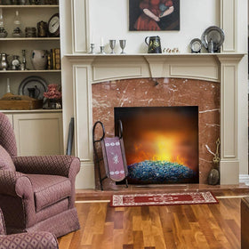 OnlyFire caramel blend warms the scene with amber-gold hues.