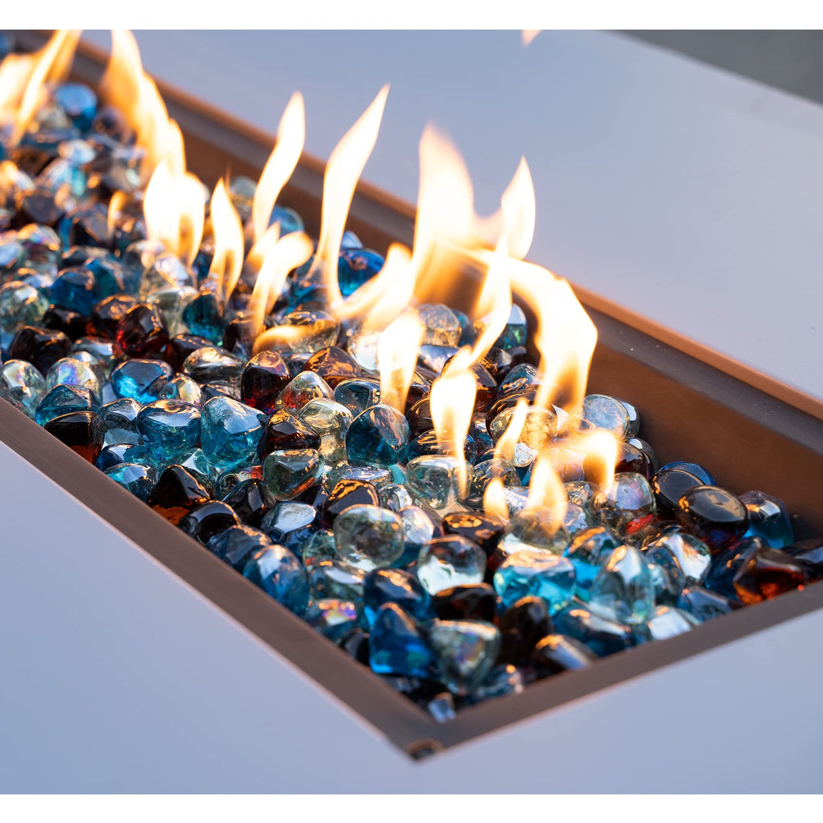 Onlyfire Amber 1 inch diamonds decorate planters and indoor displays