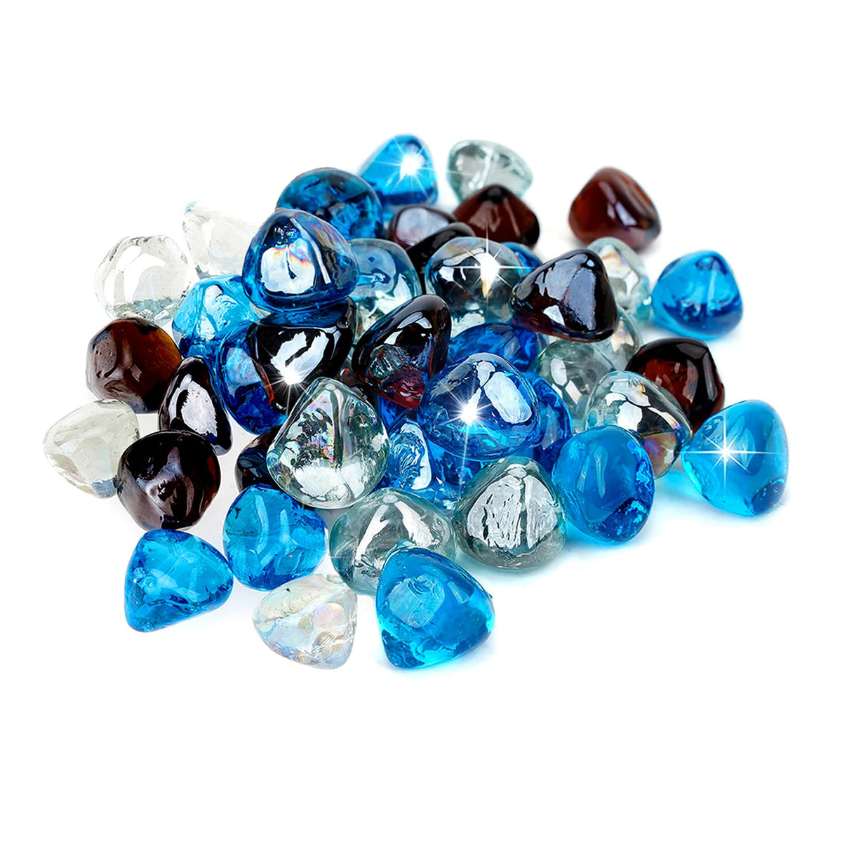 Onlyfire Crystal Ice fire glass diamonds shimmer in propane fire features