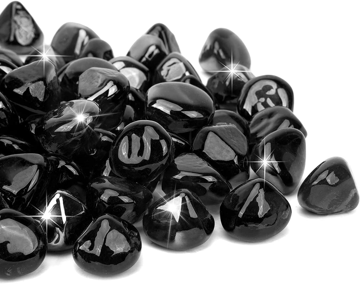 OnlyFire Onyx Black diamonds provide dramatic day and night sparkle for your fire feature