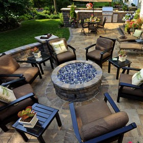 Onlyfire fire glass is suitable for indoor and outdoor use, resisting heat and fading.