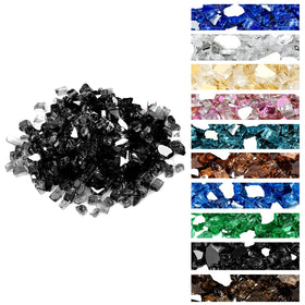 OnlyFire Onyx Black 1/4-inch glass glows brilliantly for a dramatic fire pit centerpiece.