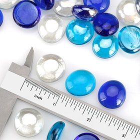 OnlyFire royal cobalt blue half-inch beads reflect rich flame colors