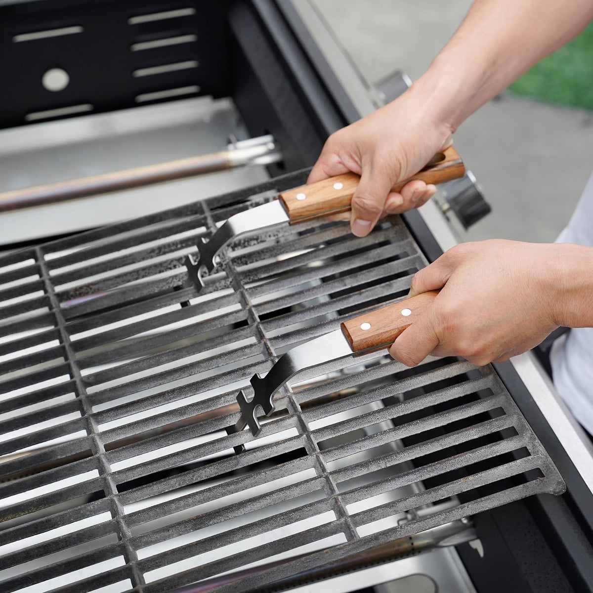 OnlyFire grate lifter with hanging design for easy storage