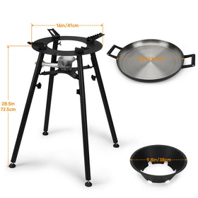 ONLYFIRE GRILLS 60,000 BTU burner for fast outdoor cooking.