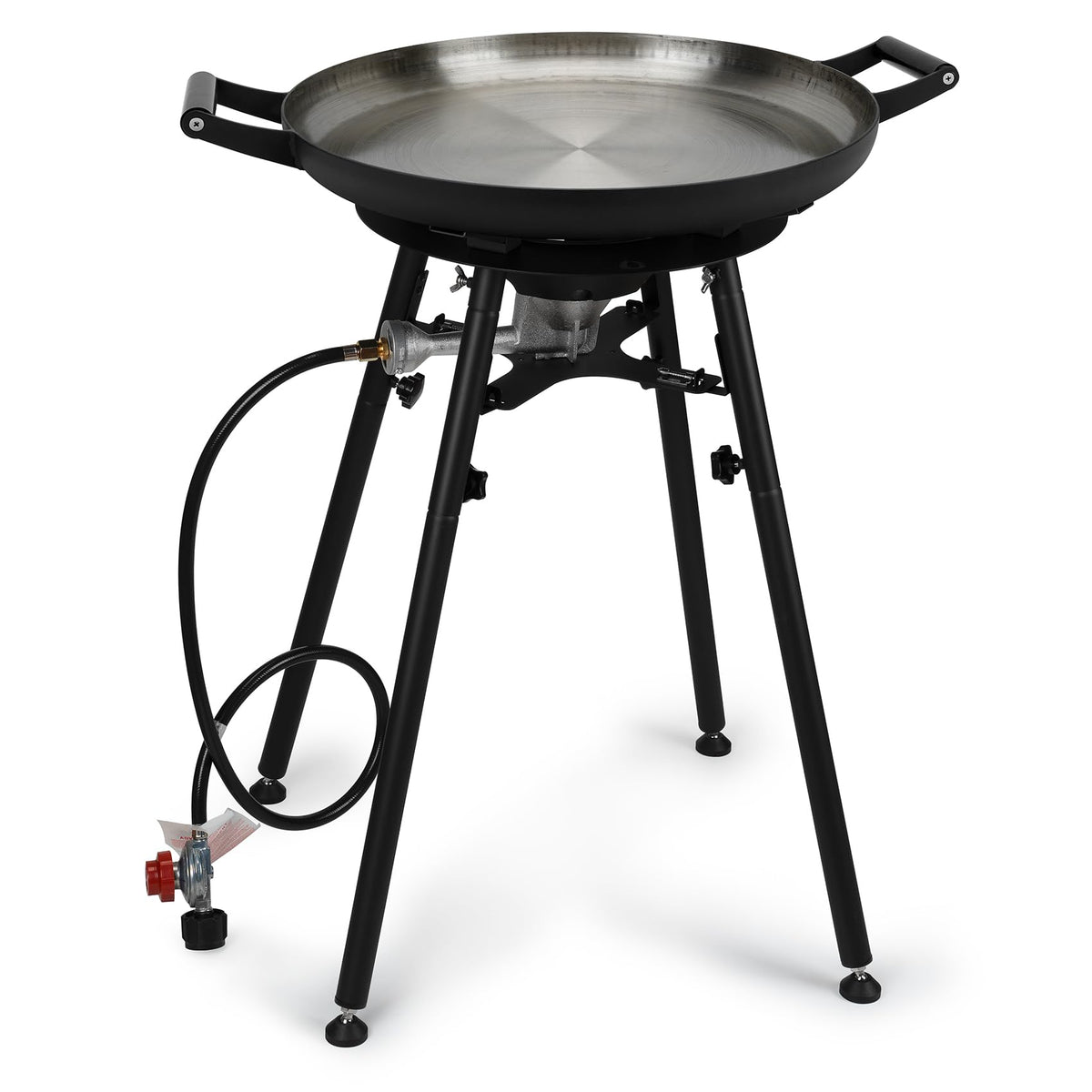 ONLYFIRE GRILLS paella pan 21-inch surface feeds about 14 servings.