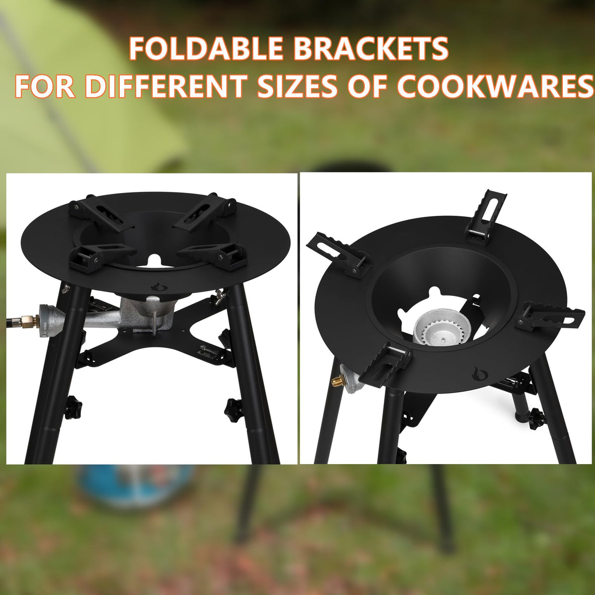 ONLYFIRE GRILLS 33-inch height for comfortable cooking.