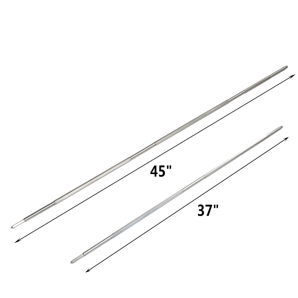 Onlyfire hexagon 1/2in spit rod in 304 stainless for durable cooking.