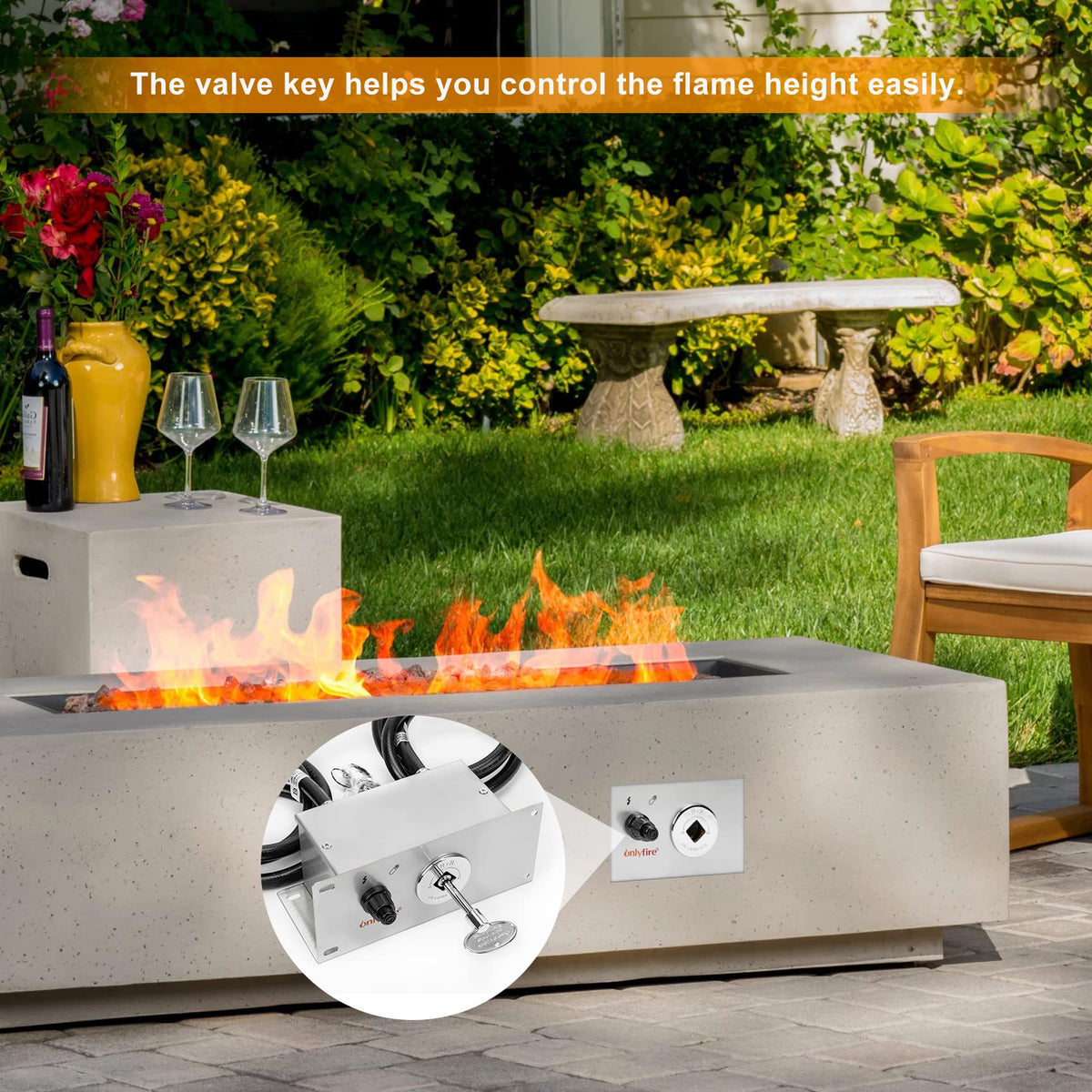 Onlyfire stainless steel installation box protects wiring during setup.