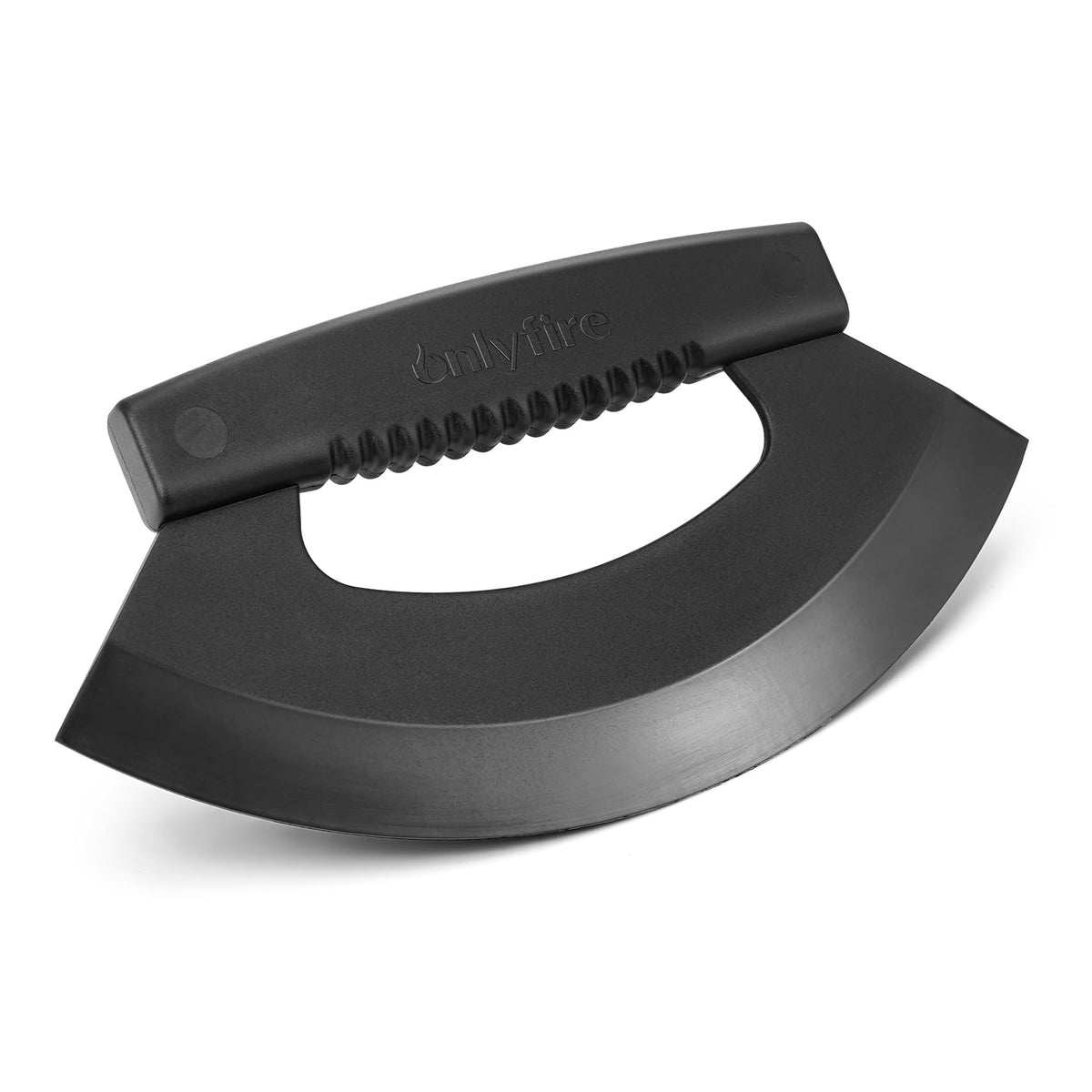 Onlyfire kettle grill scraper bottom-swipe demonstrates quick ash removal with porcelain-safe design.