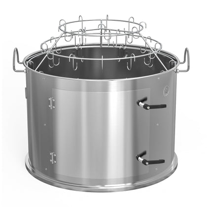 Onlyfire kettle smoker ring on Weber 22-inch kettle for wider smoke area
