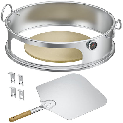 Onlyfire pizza ring kit for Weber 22-inch with even heat and durable steel