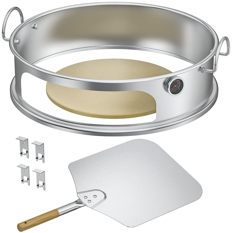 Onlyfire pizza ring kit for Weber 22-inch with even heat and durable steel