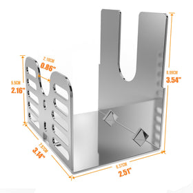 Onlyfire rotisserie bracket close-up of mount holes demonstrates quick universal fit