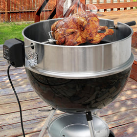 Onlyfire rotisserie bracket offers universal fit for most grills excluding Weber