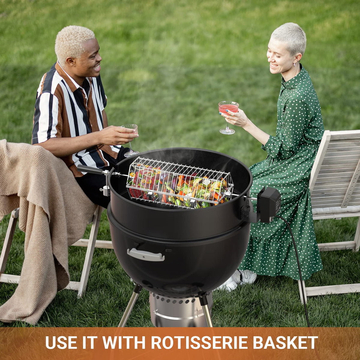Onlyfire kit fits Weber 22.5-inch kettles and similar grills