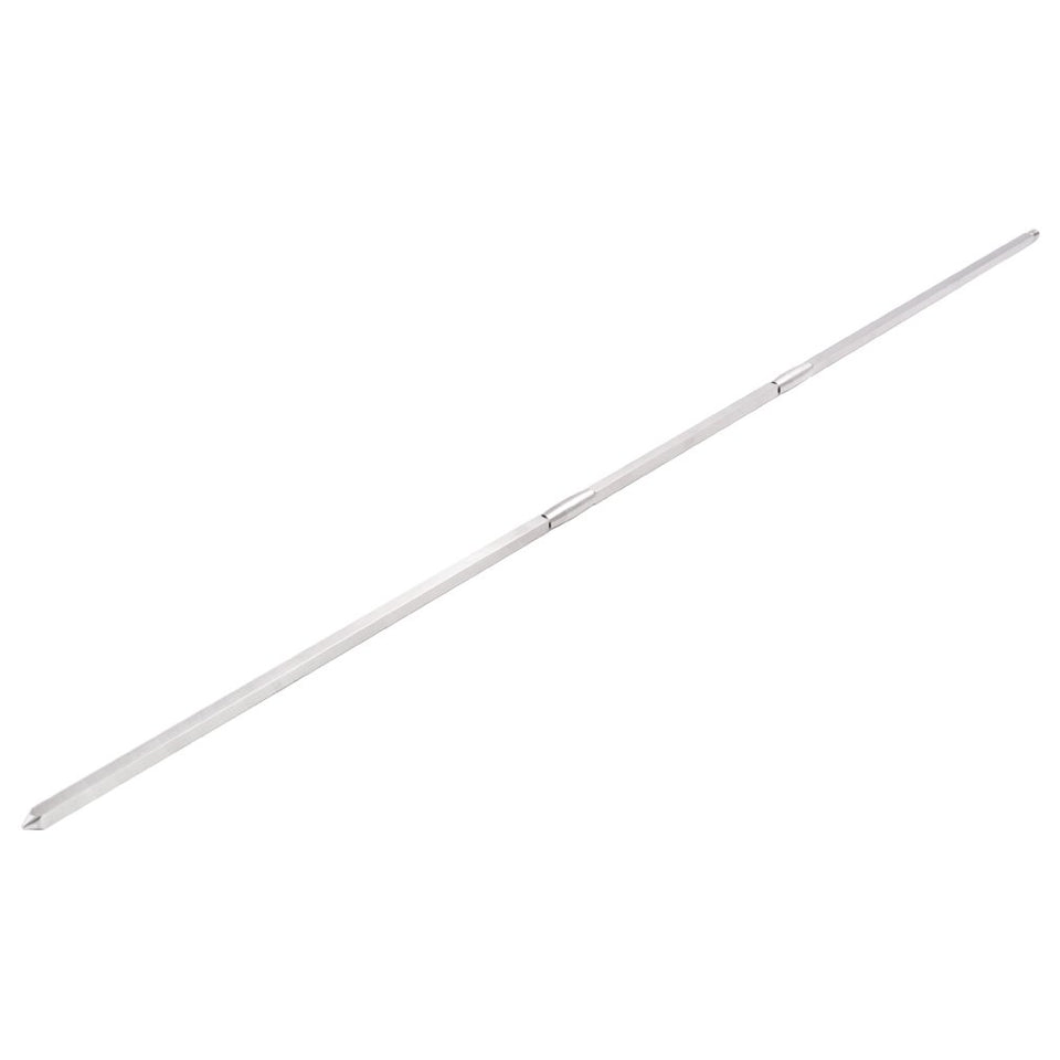 Onlyfire rotisserie spit rod 28-37 inch in use; adjustable length fits grills.