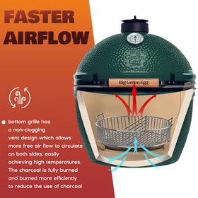 Onlyfire ash basket fits 24-inch XL Big Green Egg and similar ceramic grills.