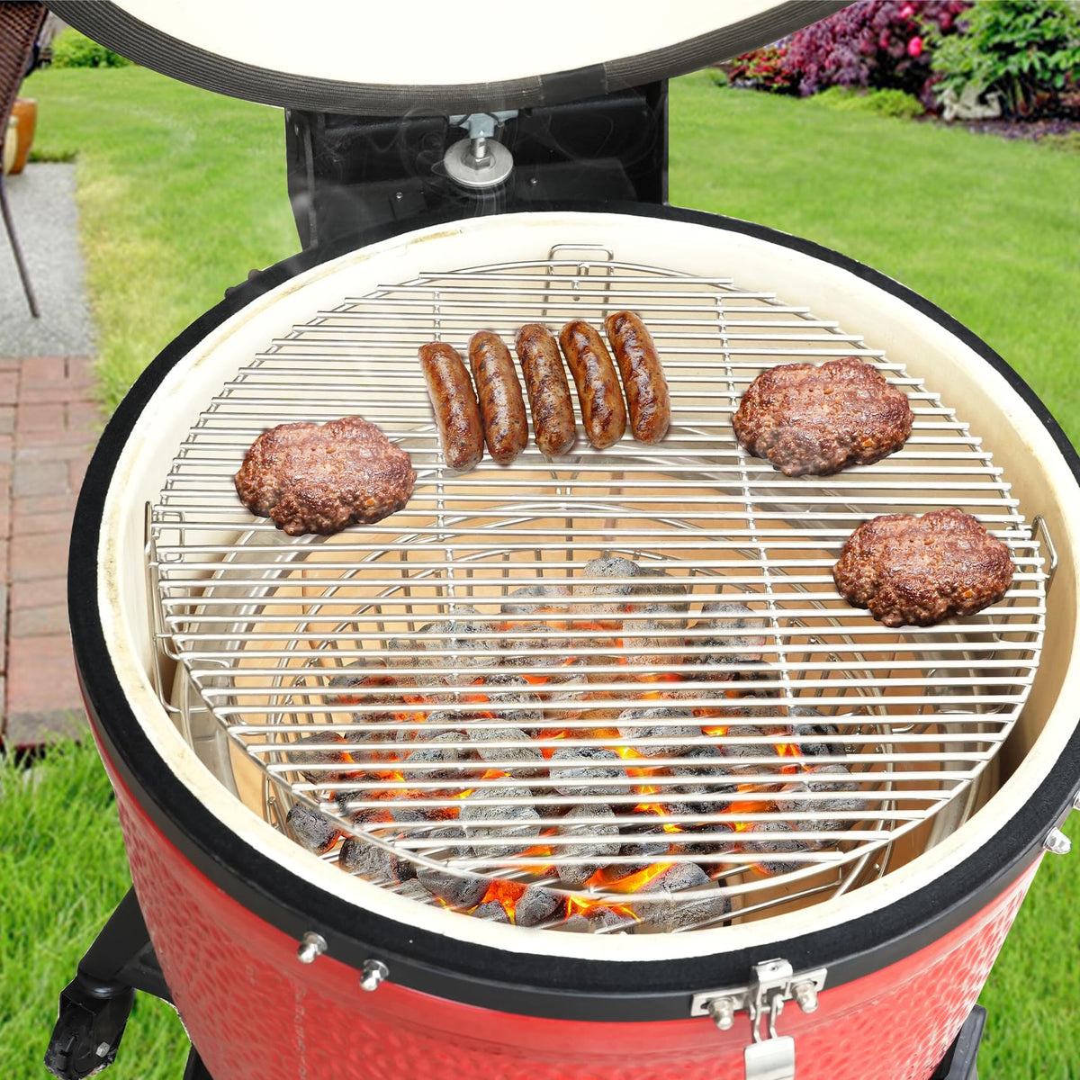 Onlyfire heavy-duty stainless steel construction resists warp and rust under high heat.