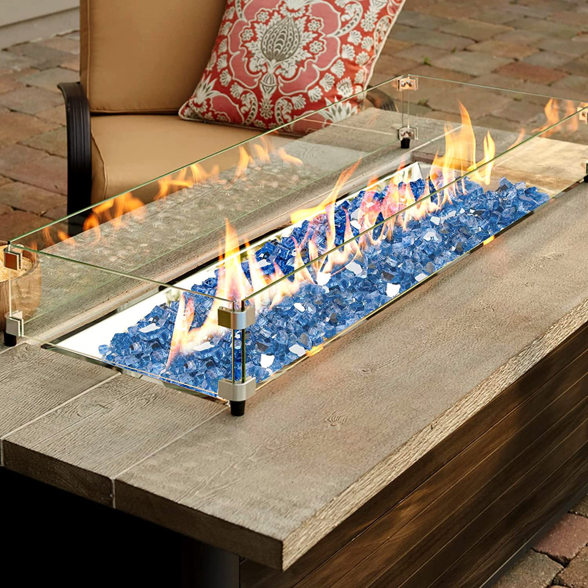 onlyfire tempered safety glass withstands heat up to 1300f while maintaining shine