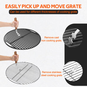 OnlyFire two-pack lifters provide versatile use for different grilling scenarios