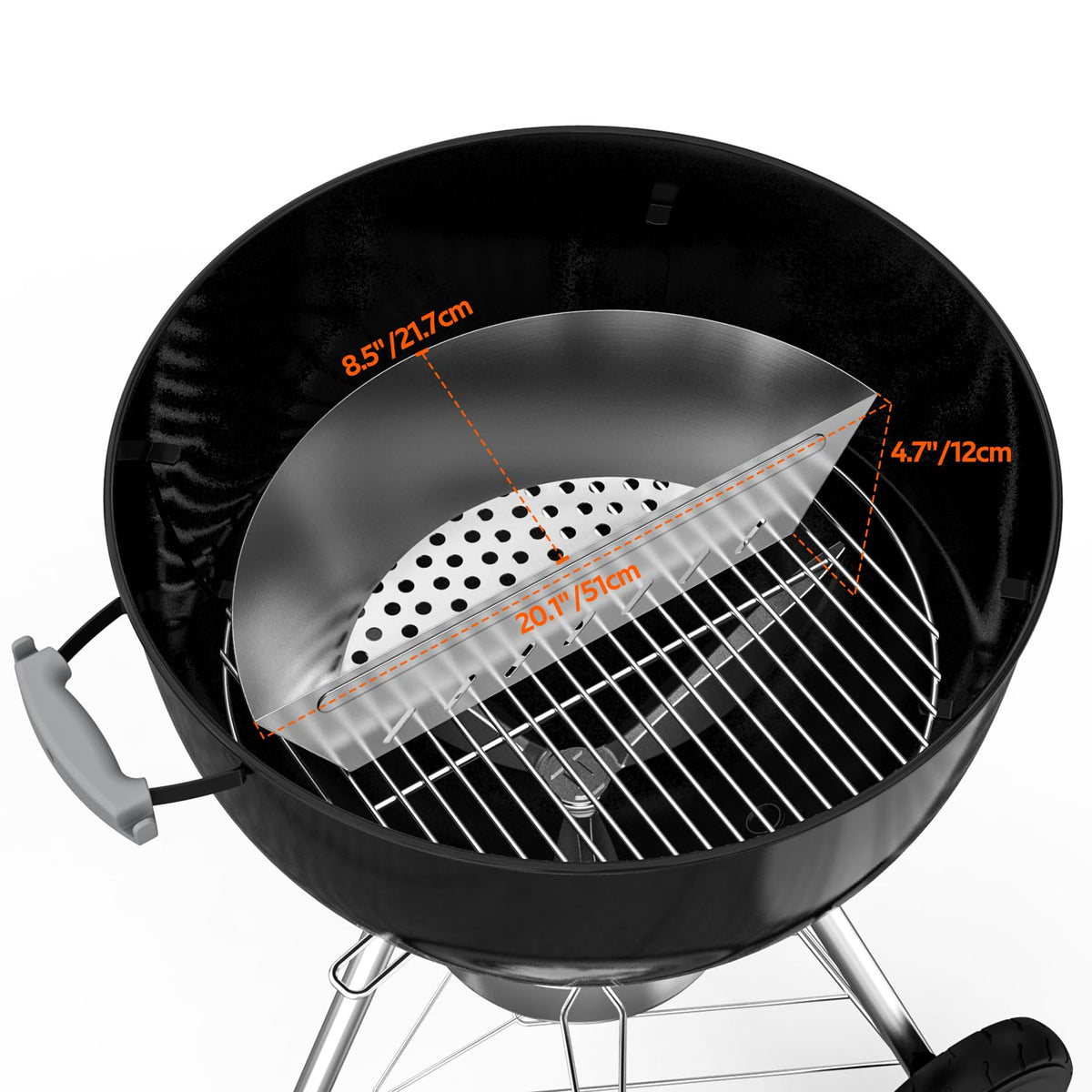 Onlyfire two-zone cooking setup highlights indirect grilling and steady heat control