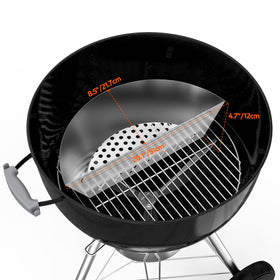 Onlyfire two-zone cooking setup highlights indirect grilling and steady heat control