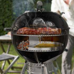 OnlyFire two-zone cooking setup enables hot and cool zones.